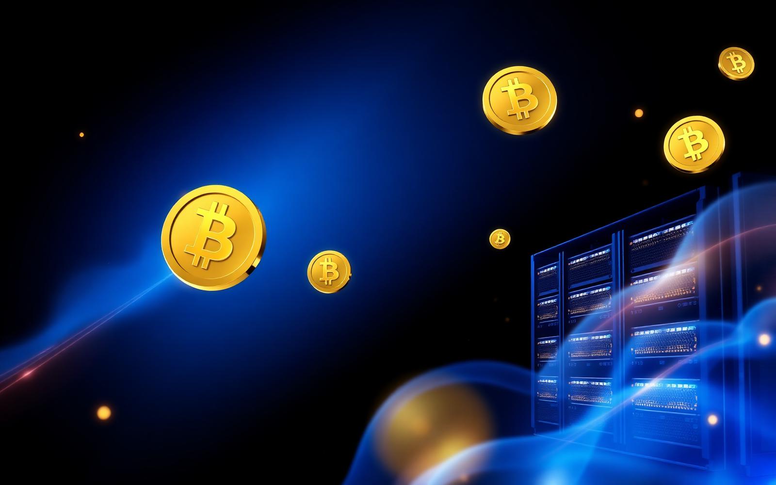 Cloud mining data center with bitcoin